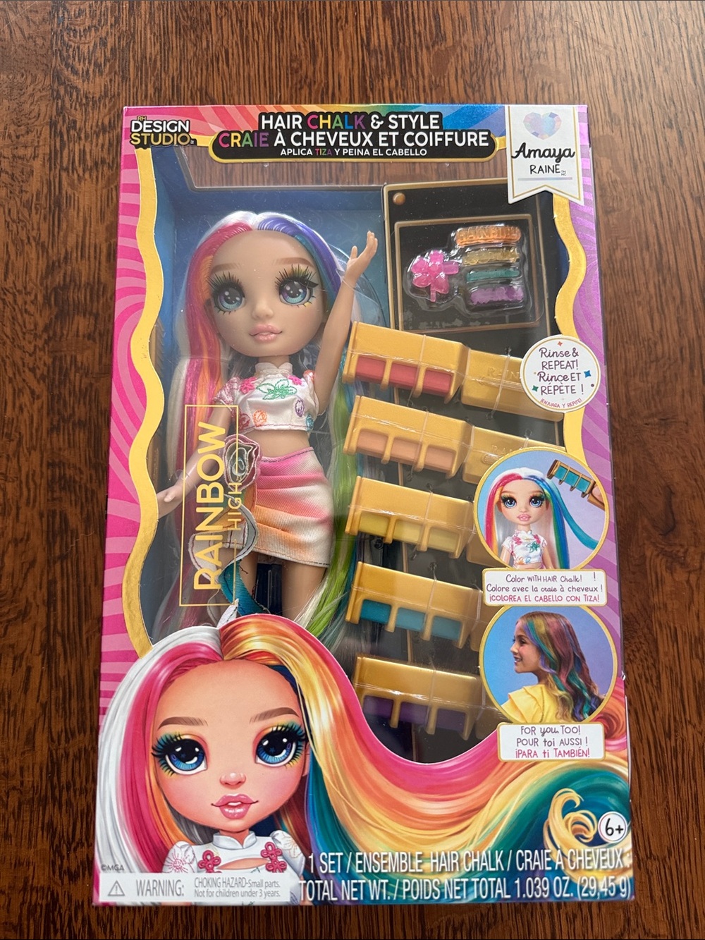 Rainbow High Amaya Raine Hair Chalk & Style Doll - Multicolor
